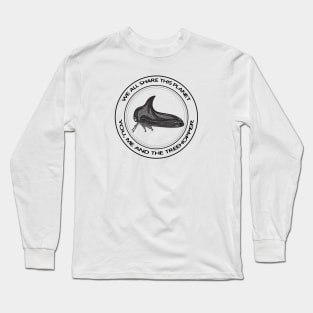 Treehopper - We All Share This Planet - insect on white Long Sleeve T-Shirt